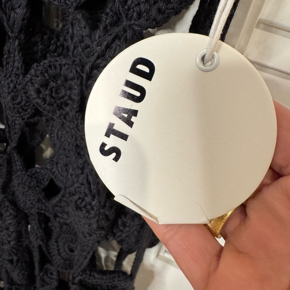 New NWT STAUD Pellegrino Dress Black Size M/L Retails $695 - Picture 9 of 11